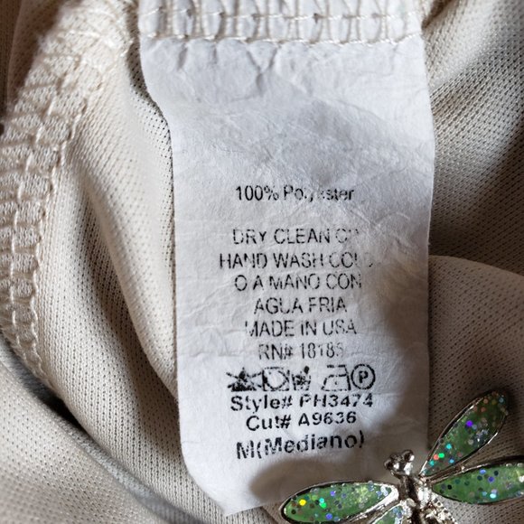 Audrey 3+1  Romper Off White Gold Lurex Size M - Picture 9 of 9